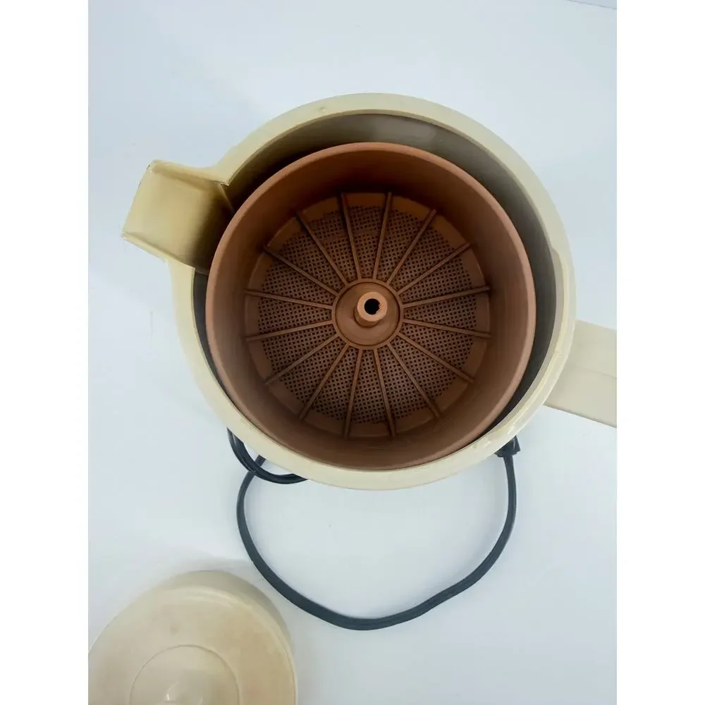 Vintage Regal Poly Perk 4 Cup Electric Coffee Percolator Retro Daisy MCM Works